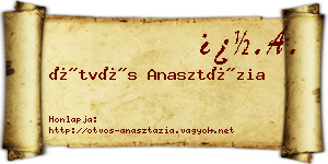 Ötvös Anasztázia névjegykártya
